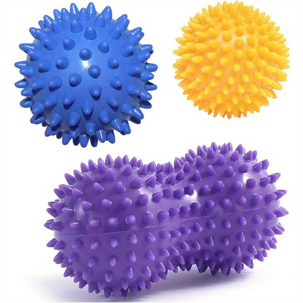 Acupressure Ball Set - Spiky Massage Ball Set (3-delig) Voetbalroller