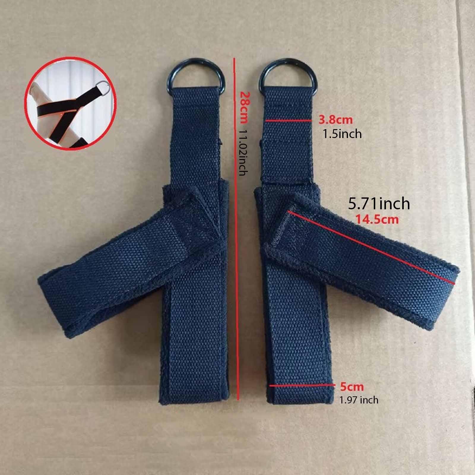 Pilates Ankle Strap - Verstelbare yogariem-stijl pilates enkelbanden met D-ringen,