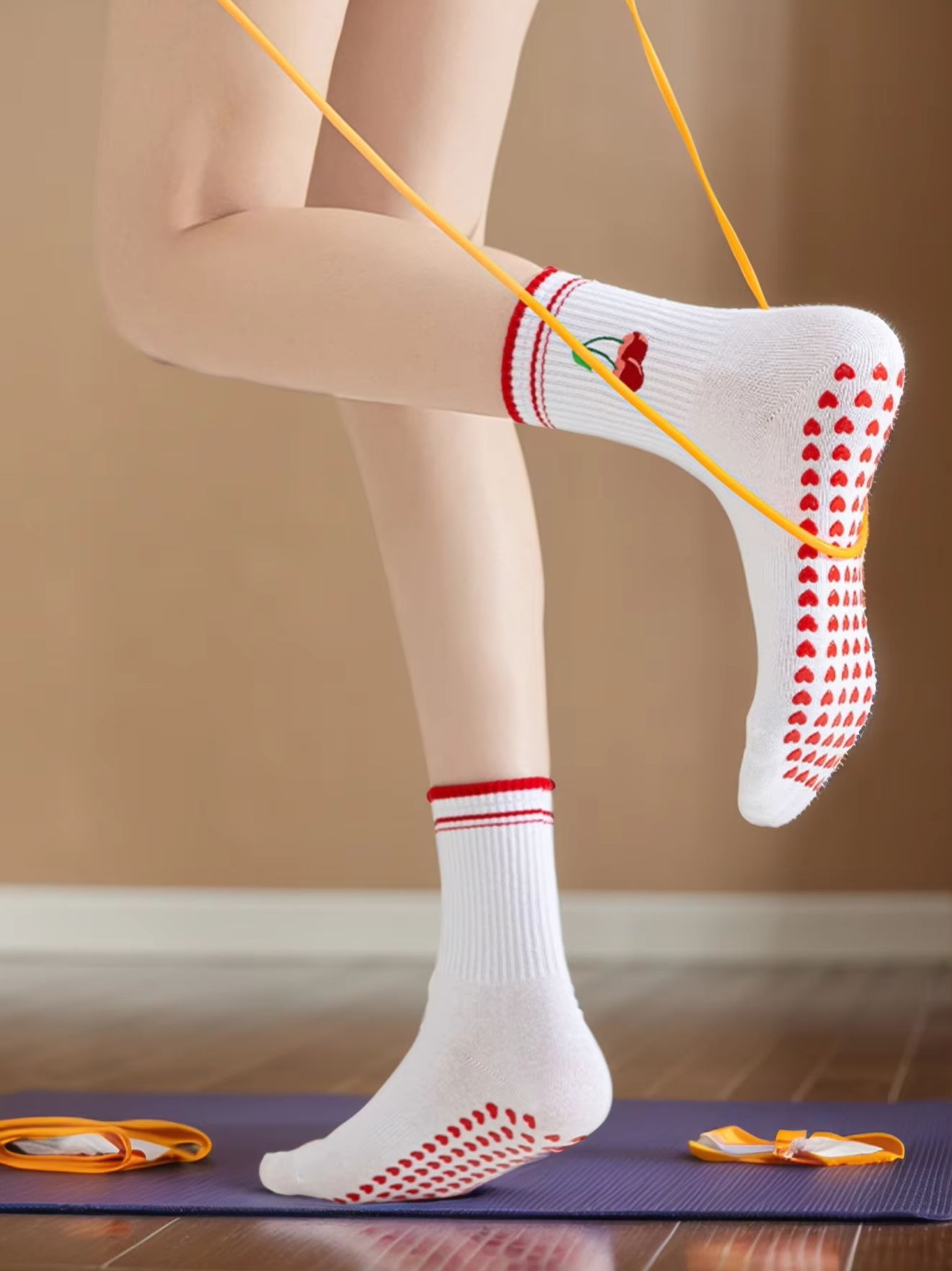 Pilates Yoga Fitness - 1 paar grensoverschrijdende professionele yogasokken, katoenen