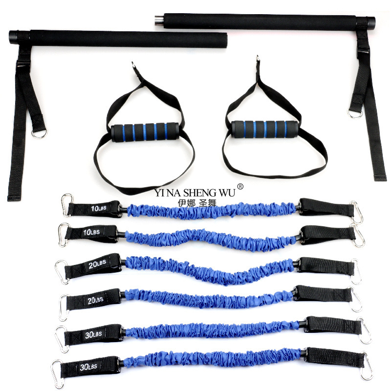 Pilates Yoga Combined - Multifunctionele verstelbare Pilates-hengel, elastisch touw, anti-breuk