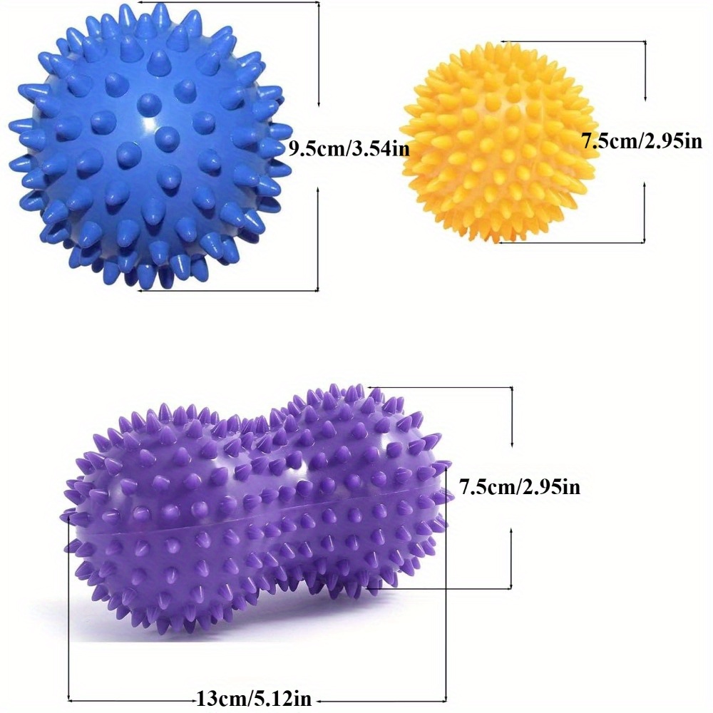 Spiky Massage Ball Set (3-deli - Acupressure Ball Set recensie en prijs