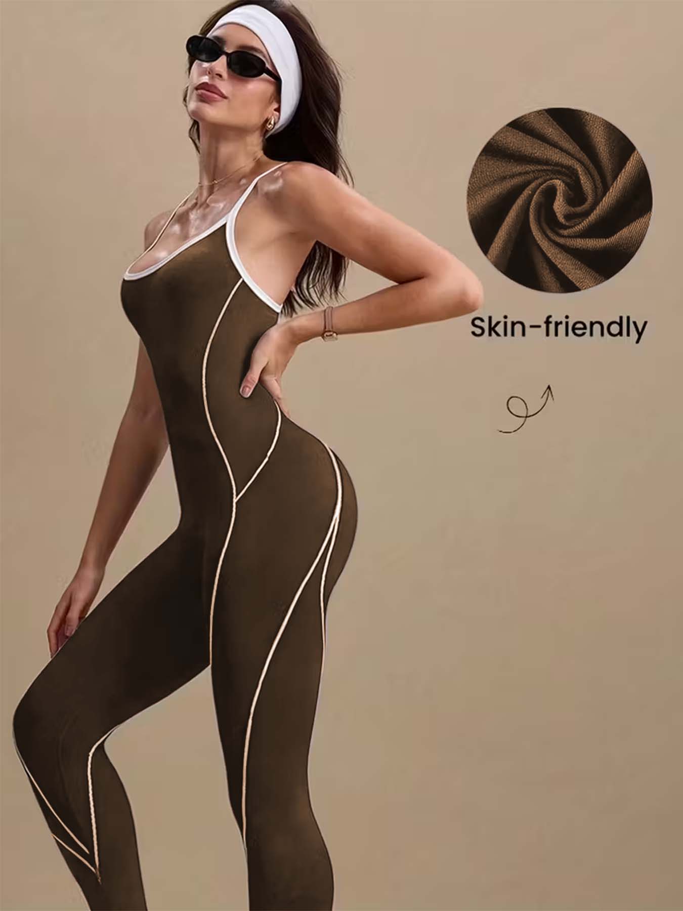 Bruine yogajumpers voor dames  - Pilates Ankle Strap recensie en prijs