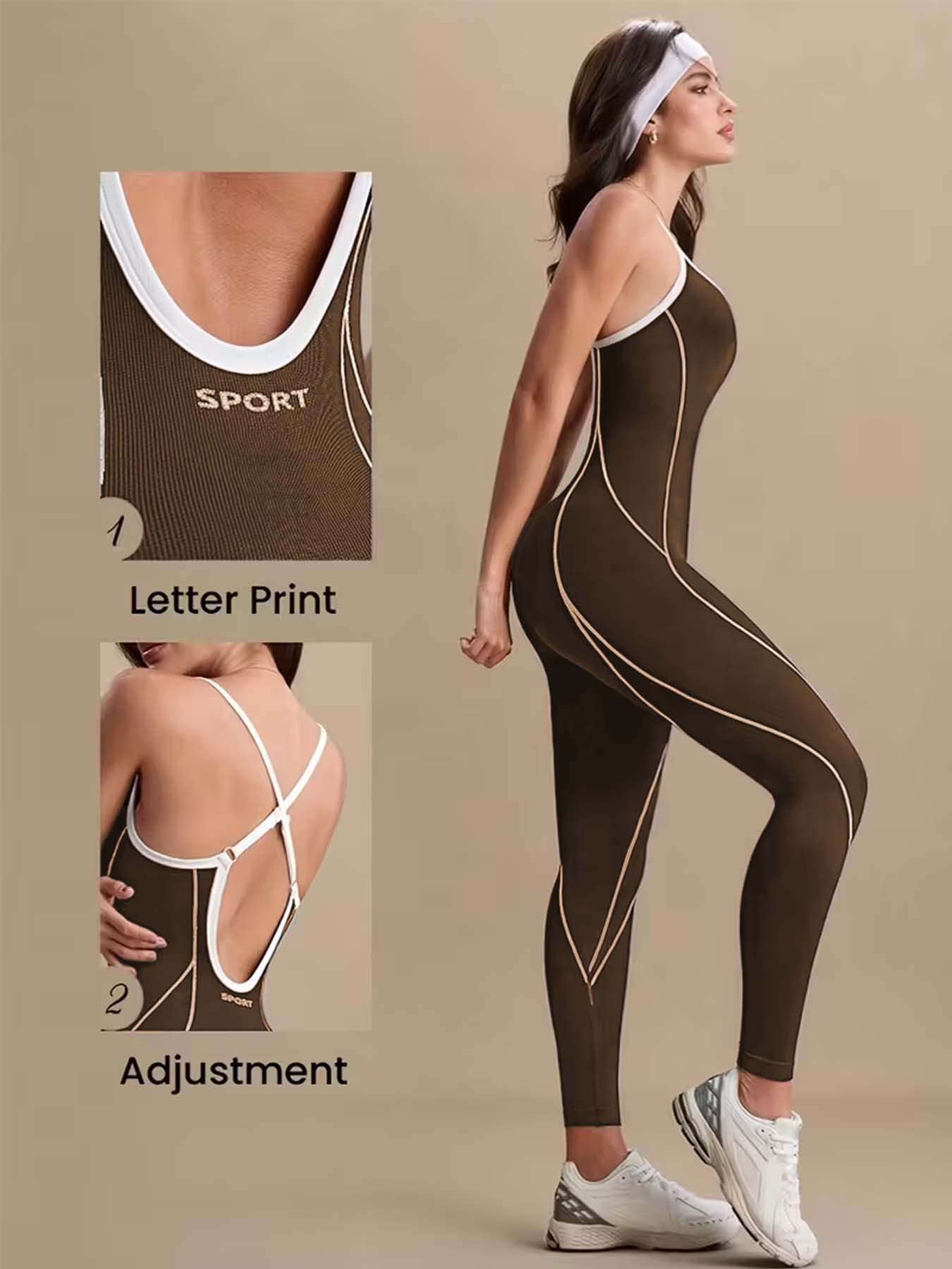 Bruine yogajumpers voor dames  - Pilates Ankle Strap recensie en prijs