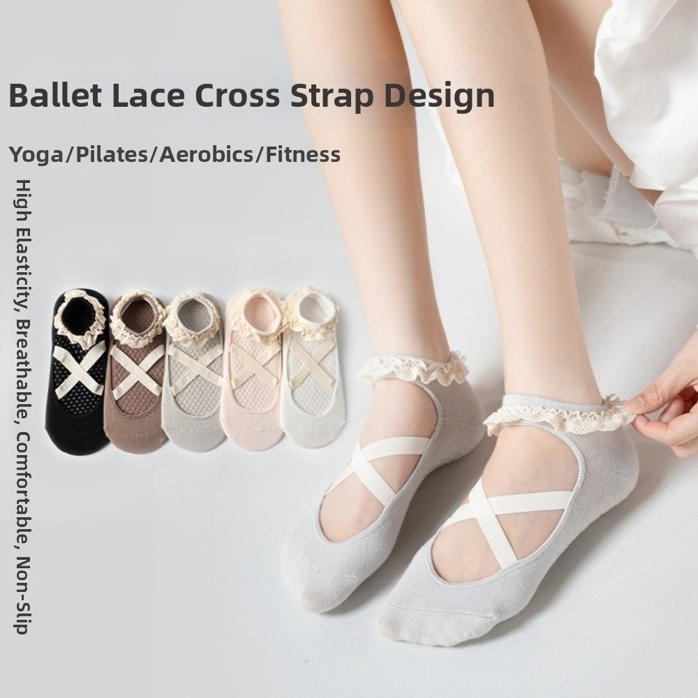 Nieuwe antislip yogasokken met - Pilates Ankle Strap recensie en prijs